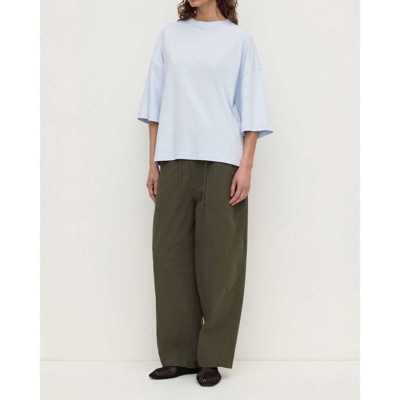 Assembly Label Max Cotton Oversized Tee Powder Blue image number 3